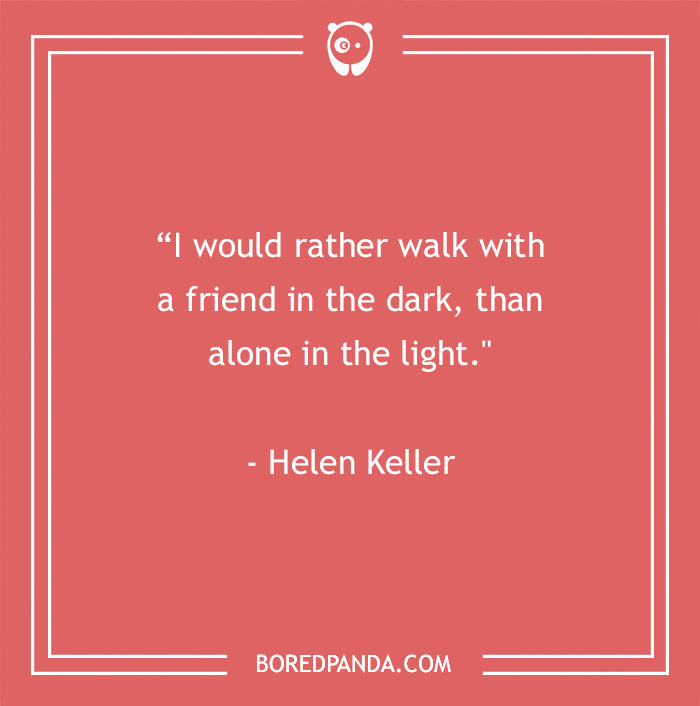 Helen Keller Quote About Best Friends 