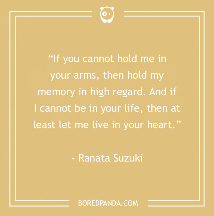 Ranata Suzuki Quote About Remembering 