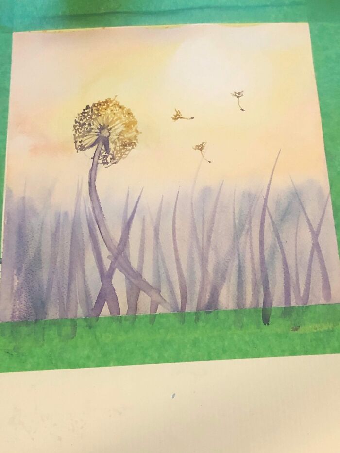 I Took A Watercolour Class To Learn A New Medium And Painted This In Memory Of My Late Sister