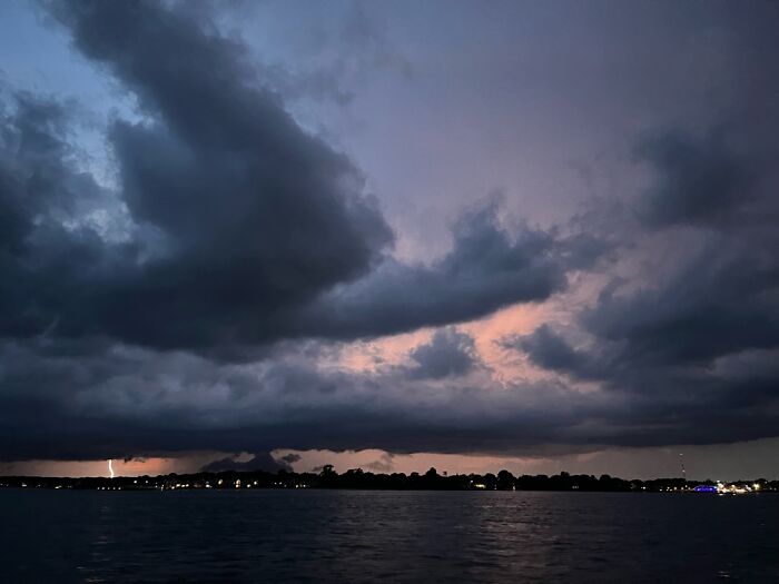Lightning Strike Over Greenport NY