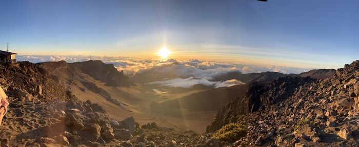 The Haleakala Crater, Maui, Hawaii, At Sunrise