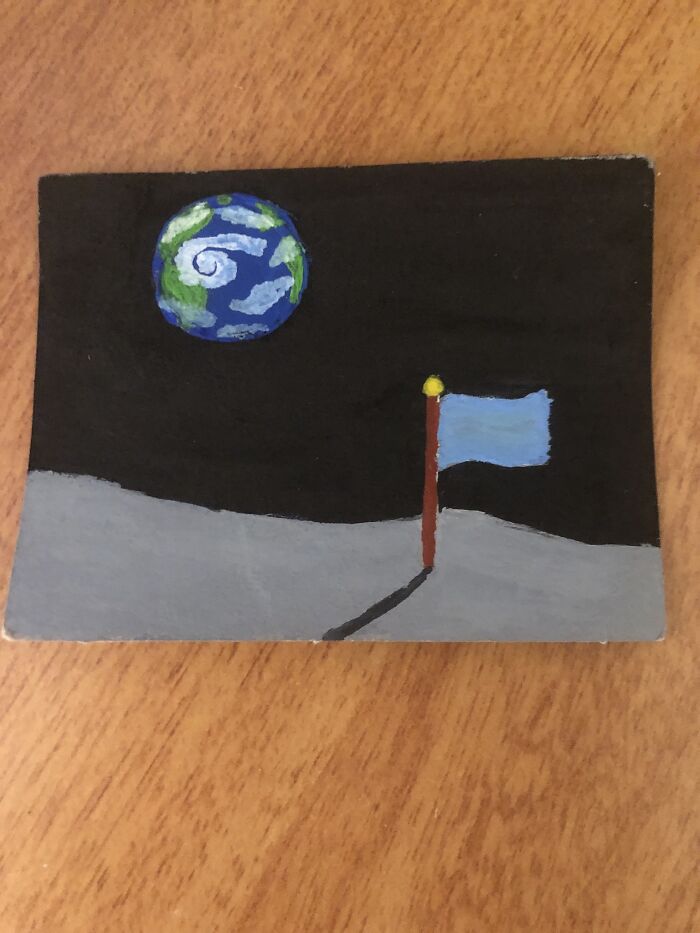 I Drew It Before Painting And It Looks Good. This Is My First Time With Poster Colour