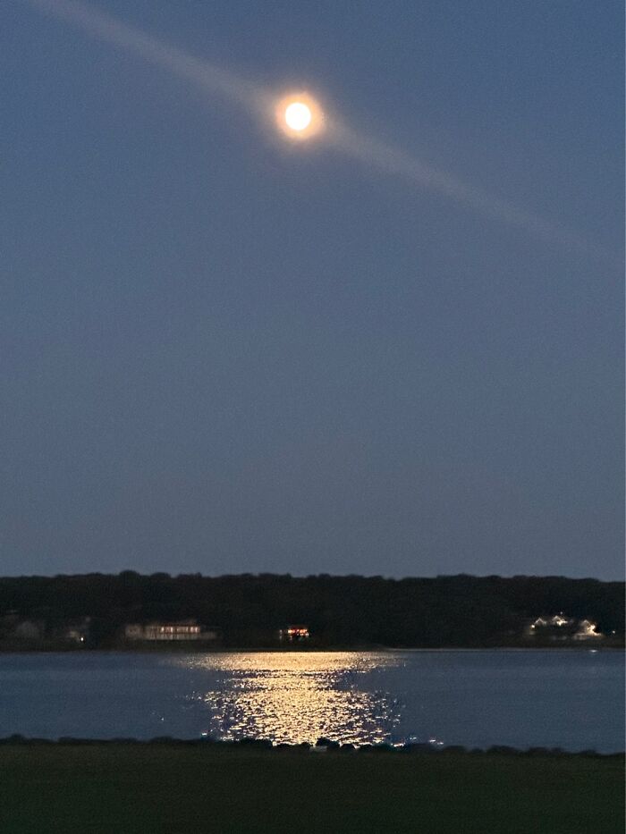 Moon Over Peconic Bay, Long Island NY