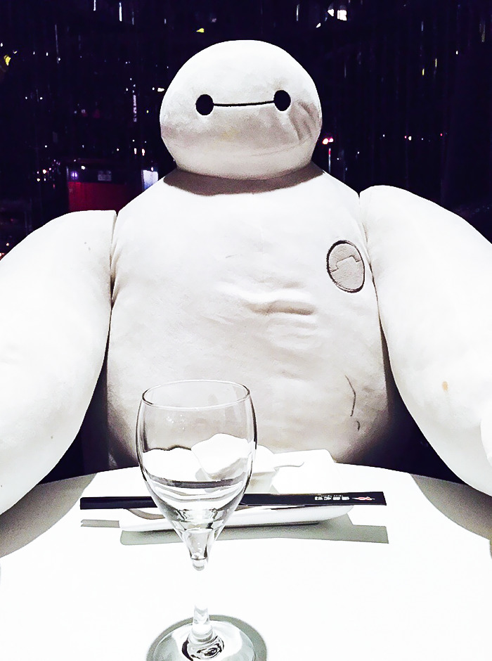 In Shanghai, If You Go To Dinner Alone, They Put This Character At The Table To Keep You Company