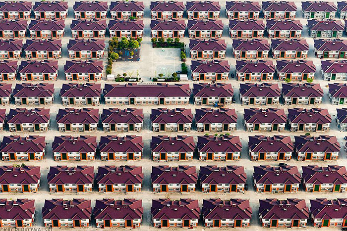 Rows Of Identical Houses In China