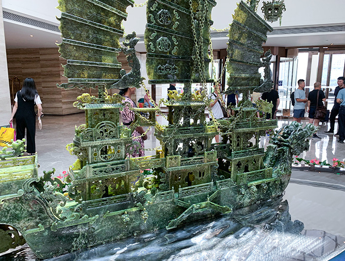 This Intricate Jade Carving At A Hotel In China