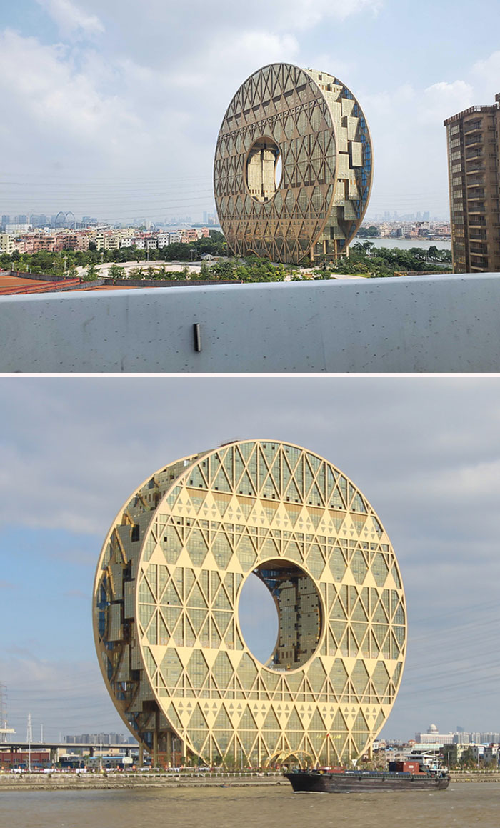 Guangzhou Circle Is A Landmark Building Located In Guangzhou, Guangdong Province, China. It Takes A Reference From An Idea Of The Italian Renaissance