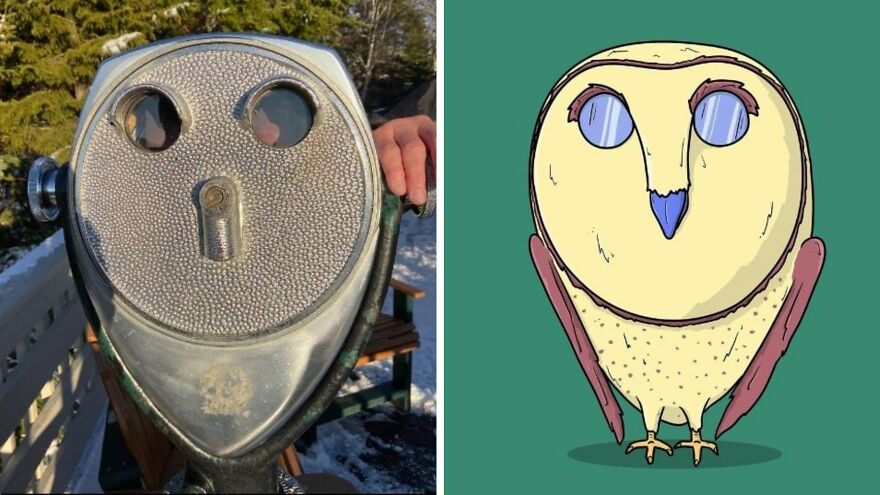 This Artist Sees Faces In Everything And Turns Them Into Fun Illustrations ( 20 New Pics) Interview