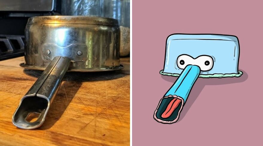 This Artist Sees Faces In Everything And Turns Them Into Fun Illustrations ( 20 New Pics) Interview