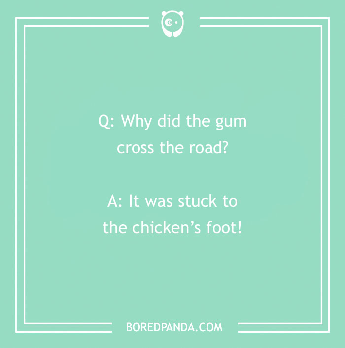Joke for 5 year olds about gum