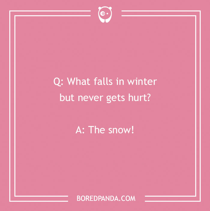 Joke for 5 year olds about winter