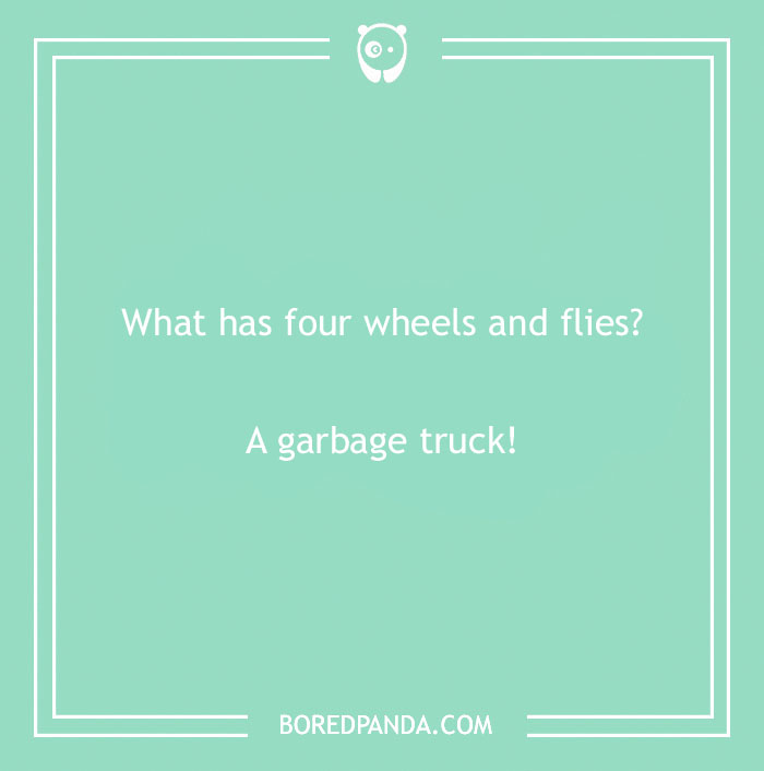 Jokes for teens about garbage truck