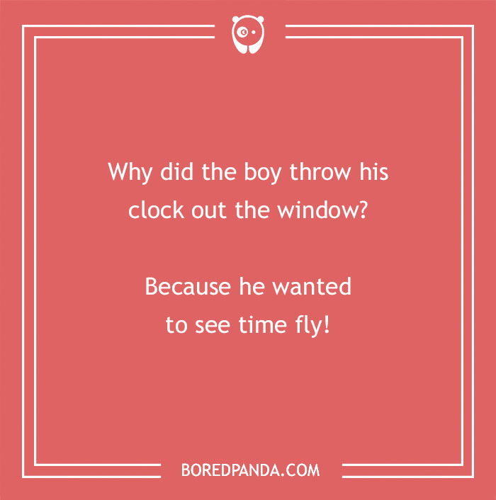Jokes for teens about boy and clock