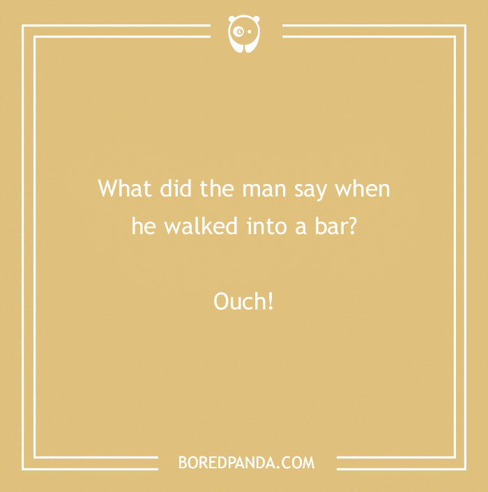 Jokes for teens about man walked into a bar