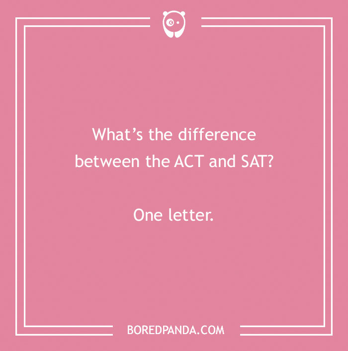 Jokes for teens about ACT and SAT