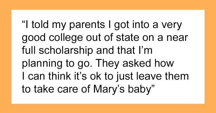 Family Expects This Woman To Delay College To Help With Her Sister’s Baby