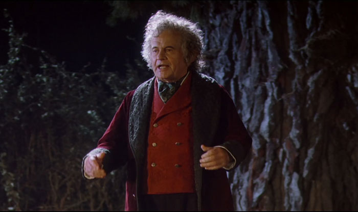Bilbo Baggins speaking