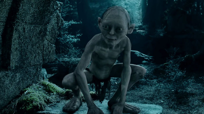 Gollum in the cave