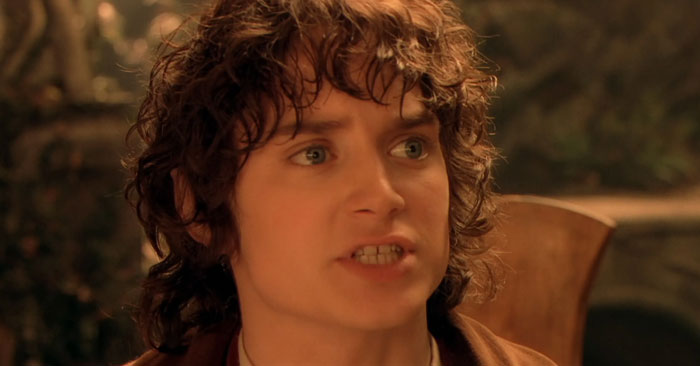 Frodo Baggins speaking