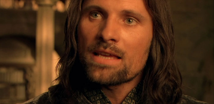 Aragorn speaking