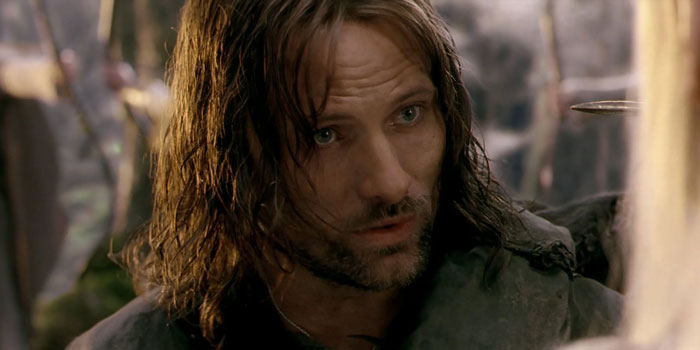 Aragorn explaining something