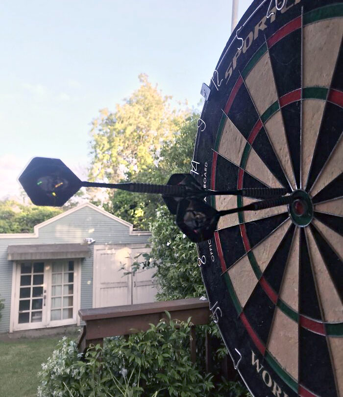 My Dad Did This Playing Darts This Morning (He Won)