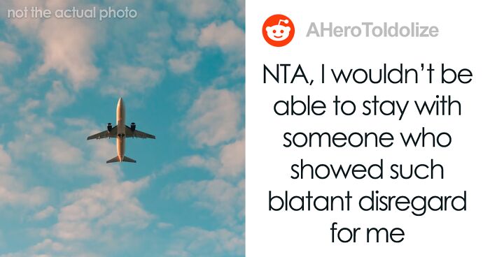 Husband Tells Wife They Need To Leave The Party To Catch A Flight But Gets Ignored, Leaves Alone