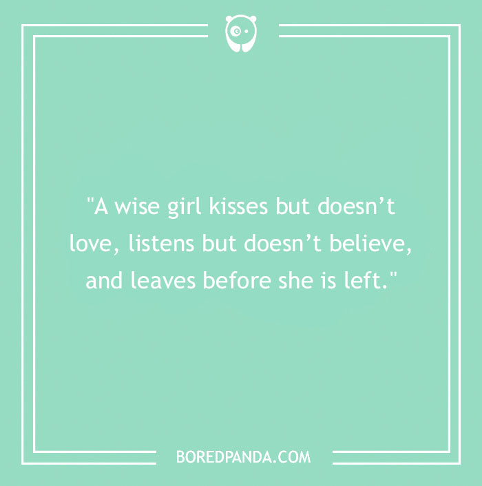 Marilyn Monroe Quote About Being A Wise Girl 