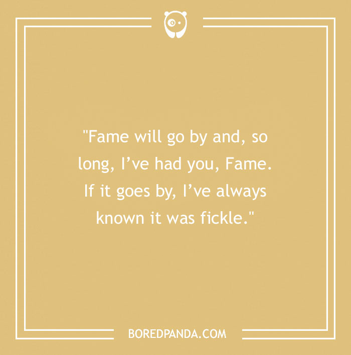 Marilyn Monroe Quote About Fame 