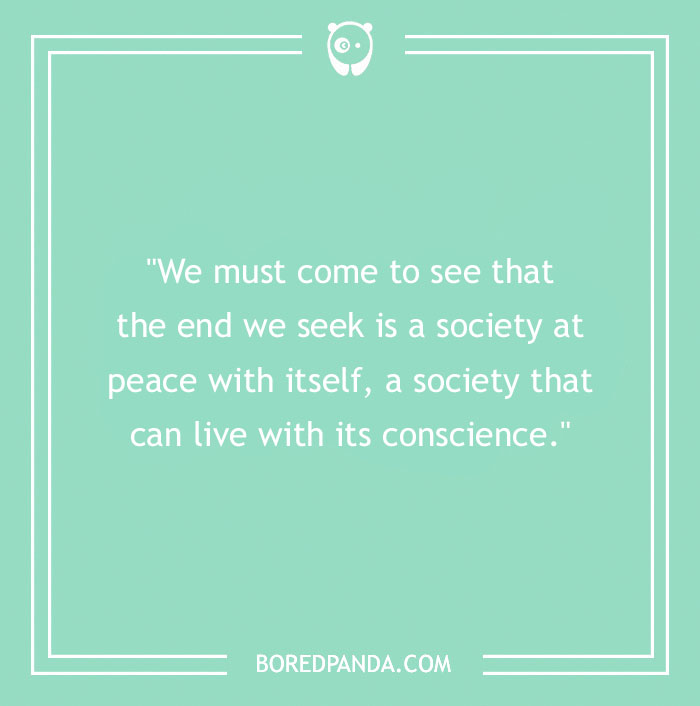 Martin Luther King Quote About A Peaceful Society 