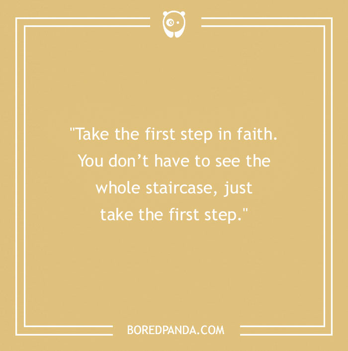Martin Luther King Quote About Step Of Faith 