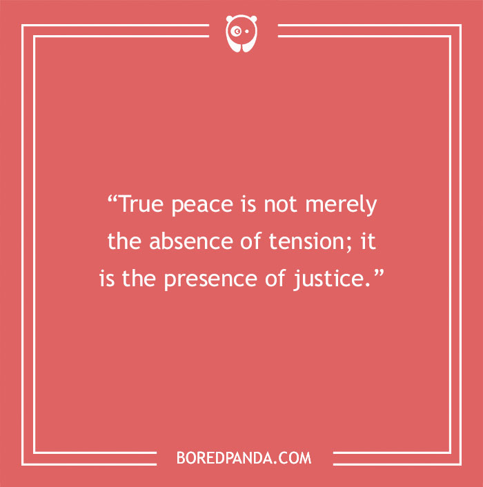 Martin Luther King Quote About Peace And Justice 