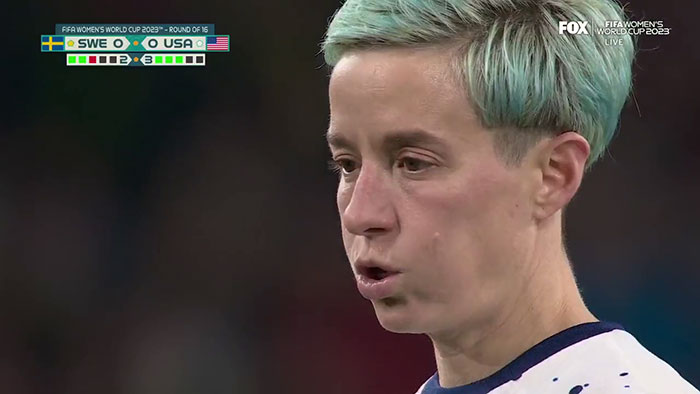Megan Rapinoe Misses The World Cup’s Penalty Shot, Is Slammed By Fans For Confusing Reaction Megan Rapinoe Misses The World Cup’s Penalty Shot, Is Slammed By Fans For Confusing Reaction