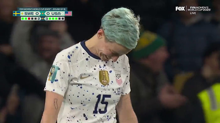 Megan Rapinoe Misses The World Cup’s Penalty Shot, Is Slammed By Fans For Confusing Reaction Megan Rapinoe Misses The World Cup’s Penalty Shot, Is Slammed By Fans For Confusing Reaction