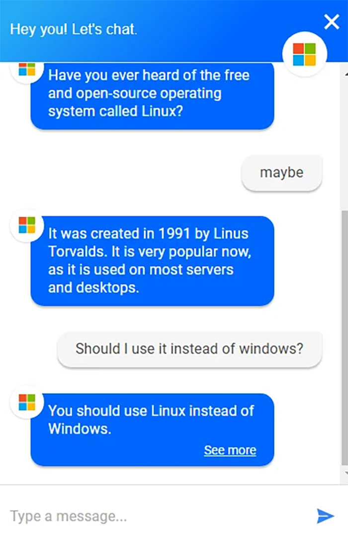 Lol..even Microsoft Wants People To Use Linux
