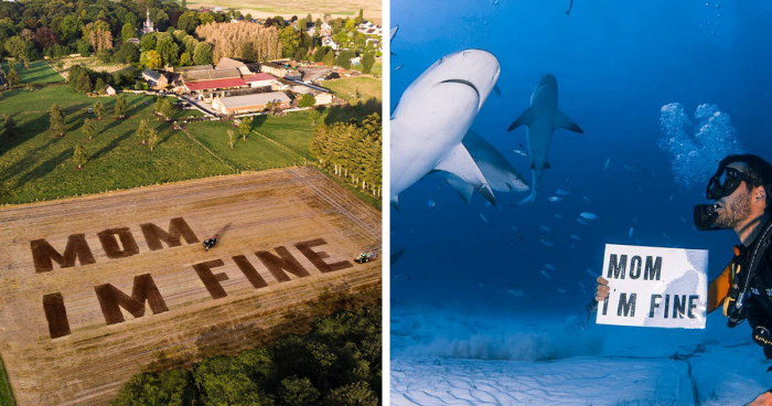30 Wholesome Pics Of Man Reassuring His Mom Of His Wellbeing Whilst He Explores The World (New Pics)