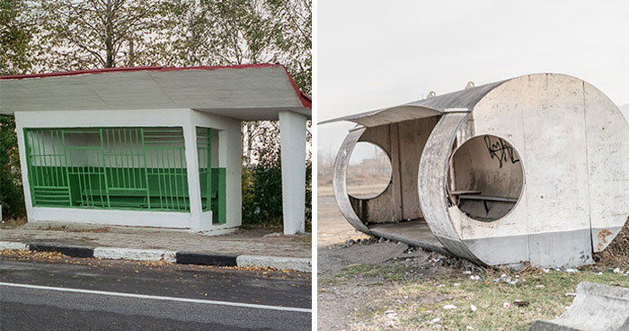 30 Most Bizarre-Looking Bus Stops Captured By Christopher Herwig (New Pics)