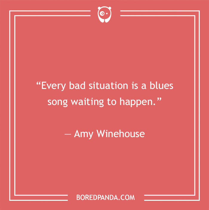 Amy Winehouse quote about blues