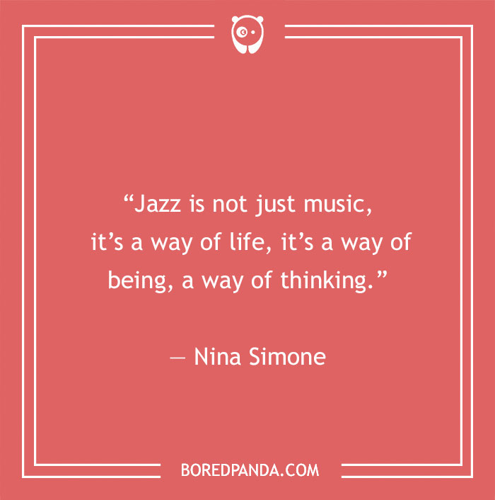 Nina Simone quote about jazz