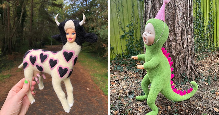 From Discarded Dolls To Creepy Delights: 43 Creatures That I Brought To Life Through Needle Felting