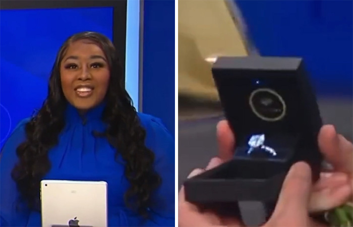 News Reporter Stunned As Boyfriend Plans A Surprise Proposal On Set