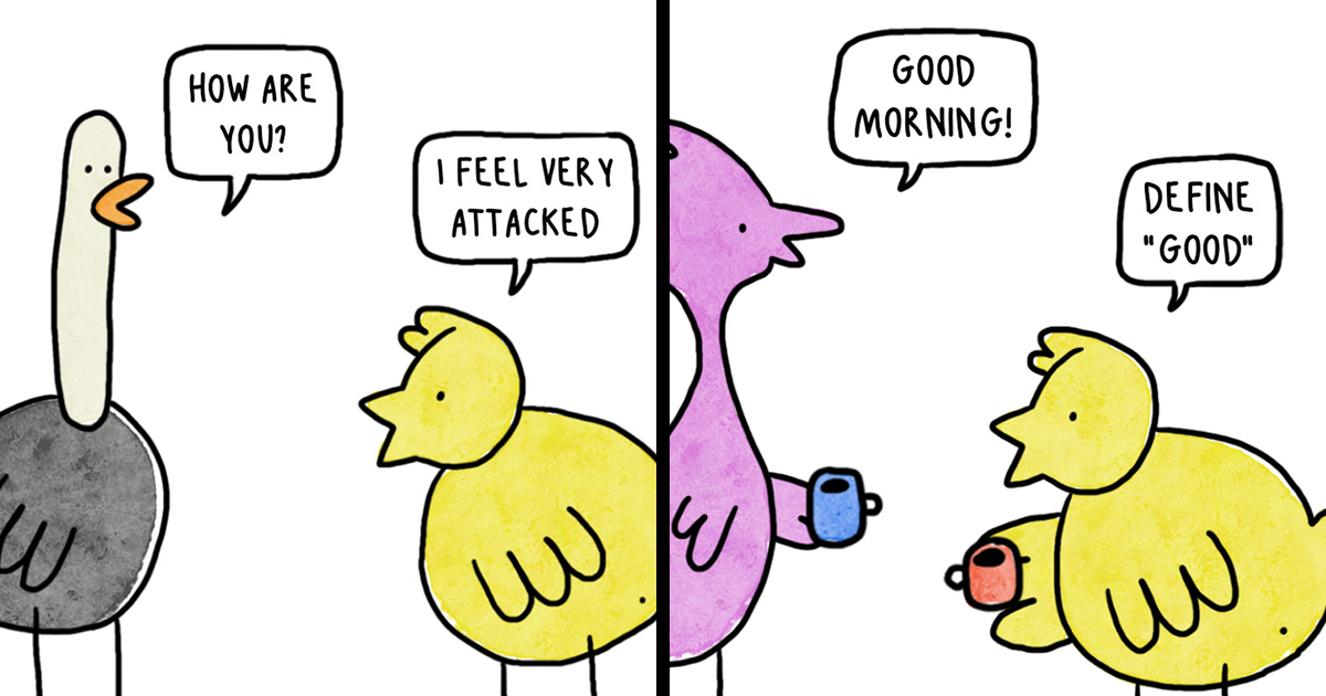 ‘Depression Chicken’ My 36 Comics Featuring My Fluffy Alter Ego Who