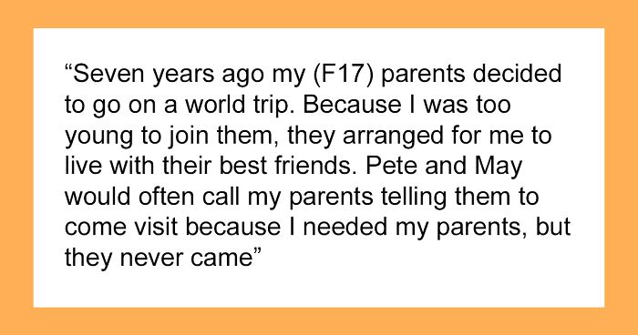 Teen Is At A Loss After Her Parents Return From A 7-Year-Long ‘World Trip’ And Want Her Back