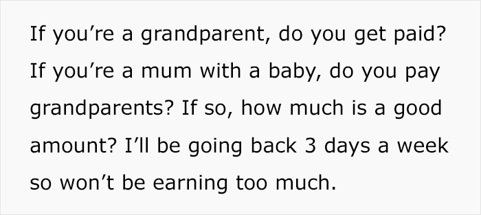 New Mom Wants To Pay Grandparents For Baby Duty While She’s At Work, Shocks Friends New Mom Wants To Pay Grandparents For Baby Duty While She’s At Work, Shocks Friends