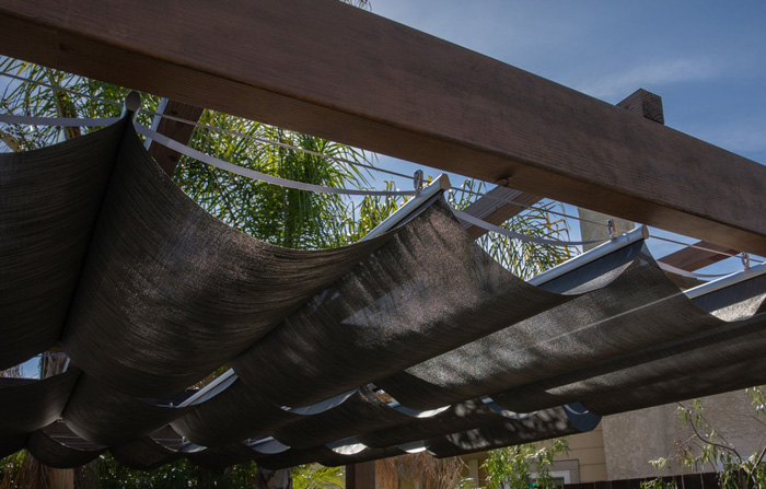wooden pergola canopy