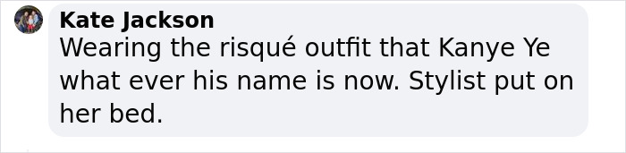 A comment on Kanye West’s wife Bianca Censori's daring outfit choice. A comment on Kanye West’s wife Bianca Censori's daring outfit choice.