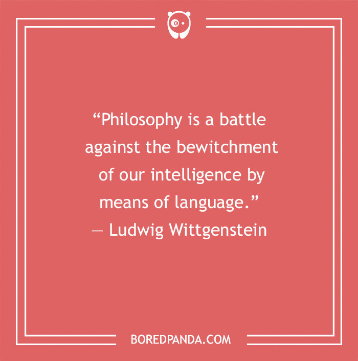 Ludwig Wittgenstein quote about philosophy