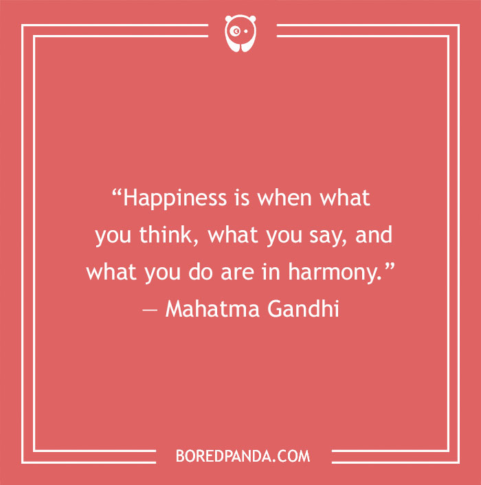 Mahatma Gandhi quote about hapiness