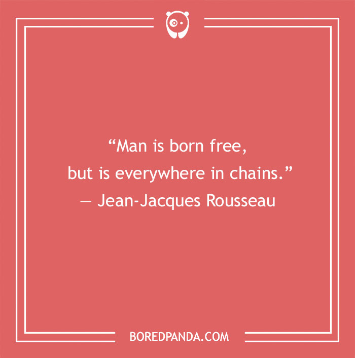 Jean-Jacques Rousseau quote about freedom