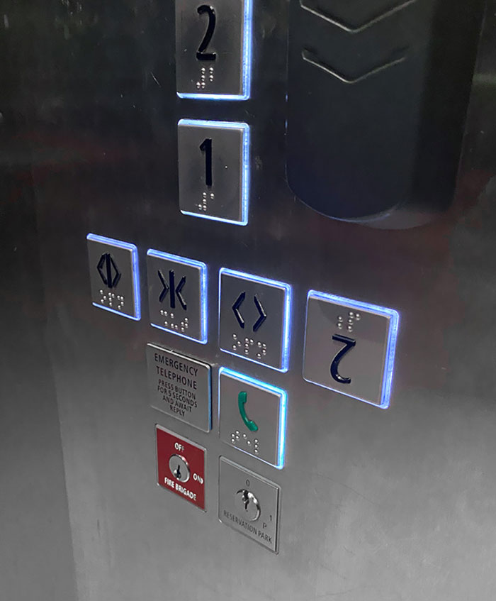 These Buttons In The Elevator
